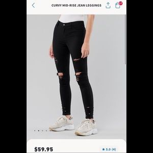 🖤 Hollister Curvy Mid-Rise Jean Leggings 🖤